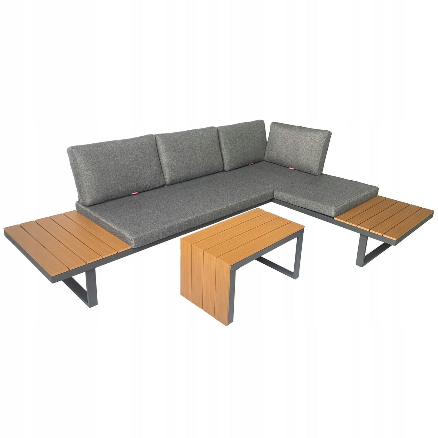 Zestaw mebli ogrodowych NUFORMA narożnik sofa stolik.