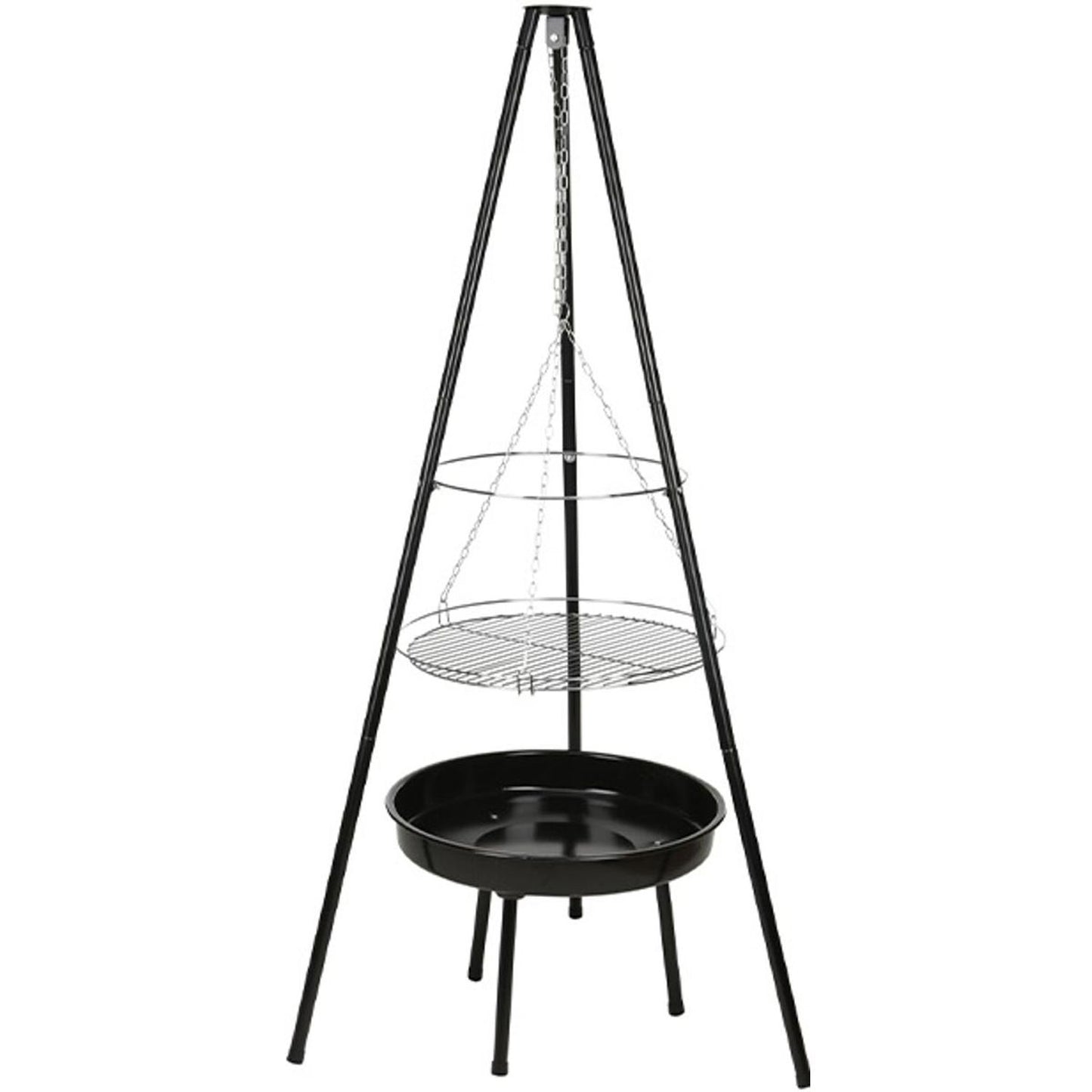 Grill ogrodowy wiszący na trójnogi 52 cm