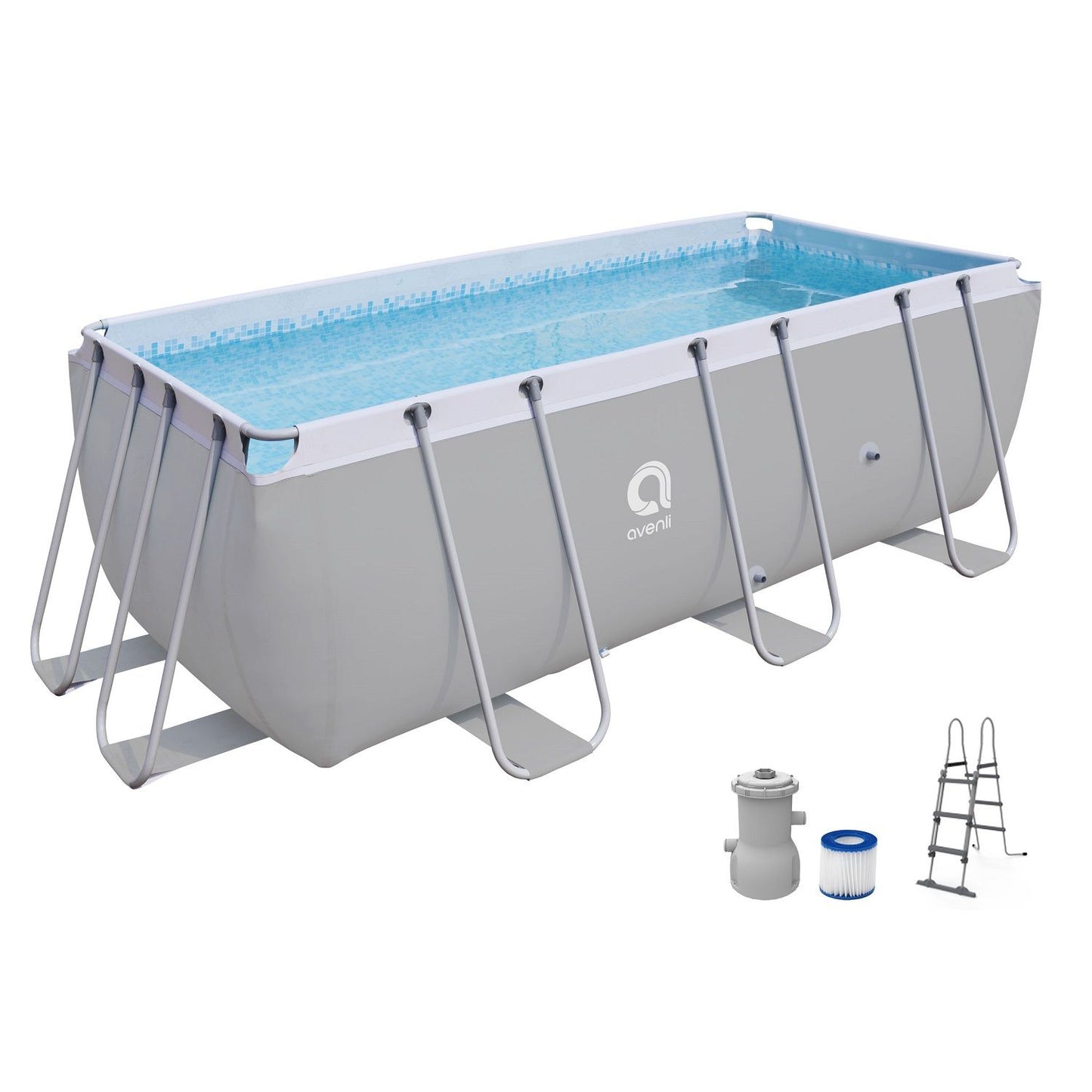 Basen AVENLI Steel Super 400 x 200 x 99 cm zestaw z filtracją.