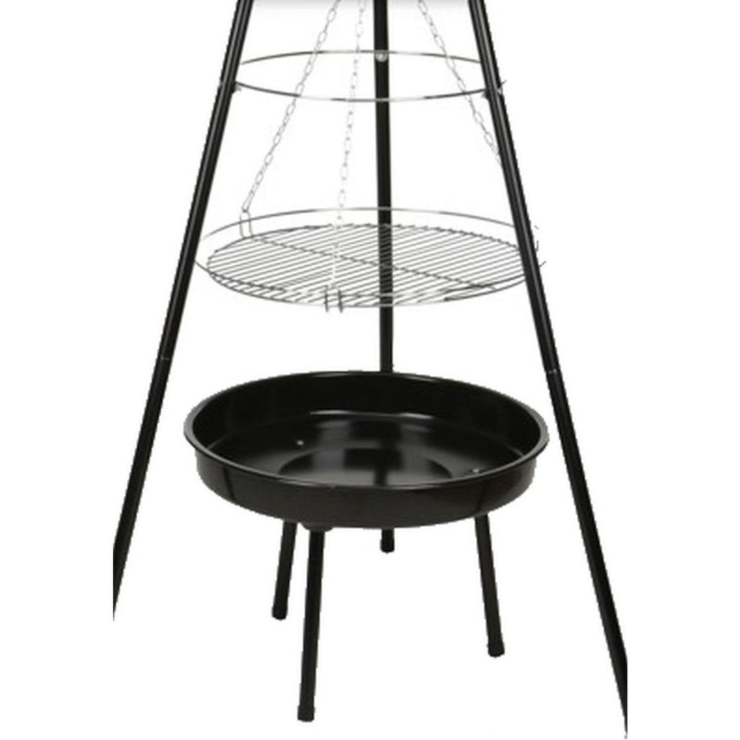 Grill ogrodowy wiszący na trójnogi 52 cm