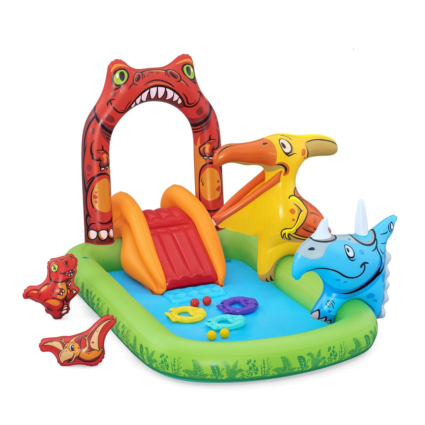 Plac zabaw dla dzieci BESTWAY Jurassic Splash 241x140x137 cm