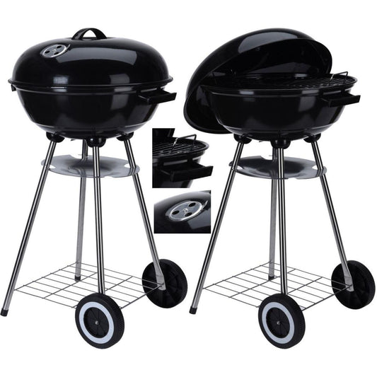 Grill ogrodowy kulisty REX stalowy śr. 46 cm