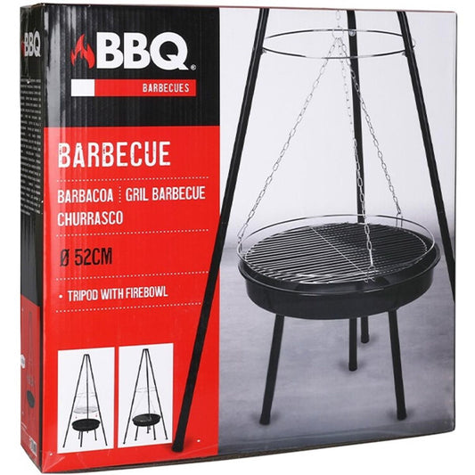 Grill ogrodowy wiszący na trójnogi 52 cm